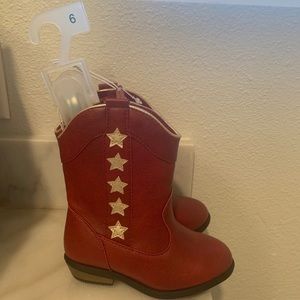 New cat and jack red star cowboy toddler girl 6